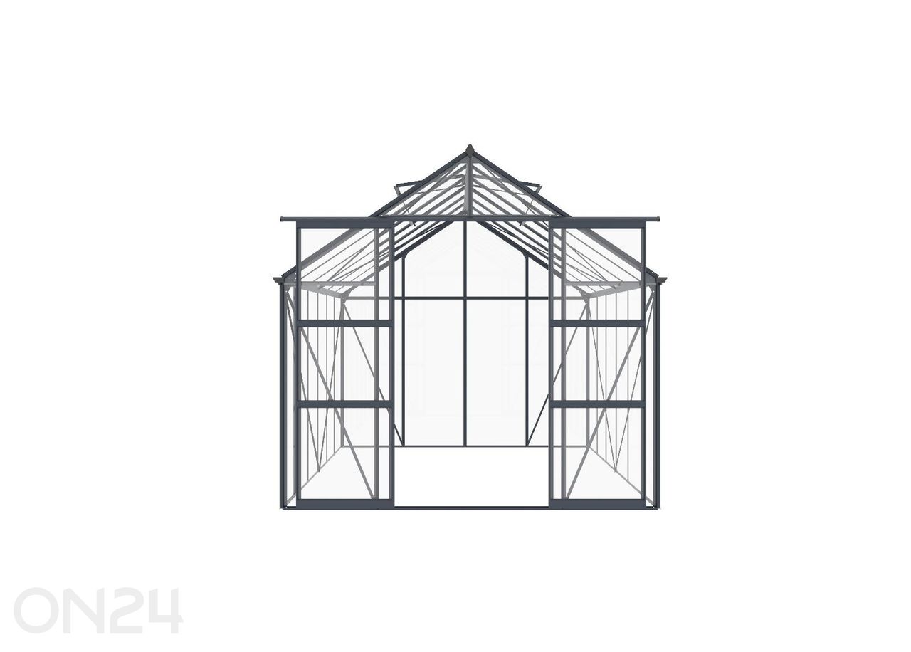 Стеклянная теплица Elegant 8,94 м², серая увеличить