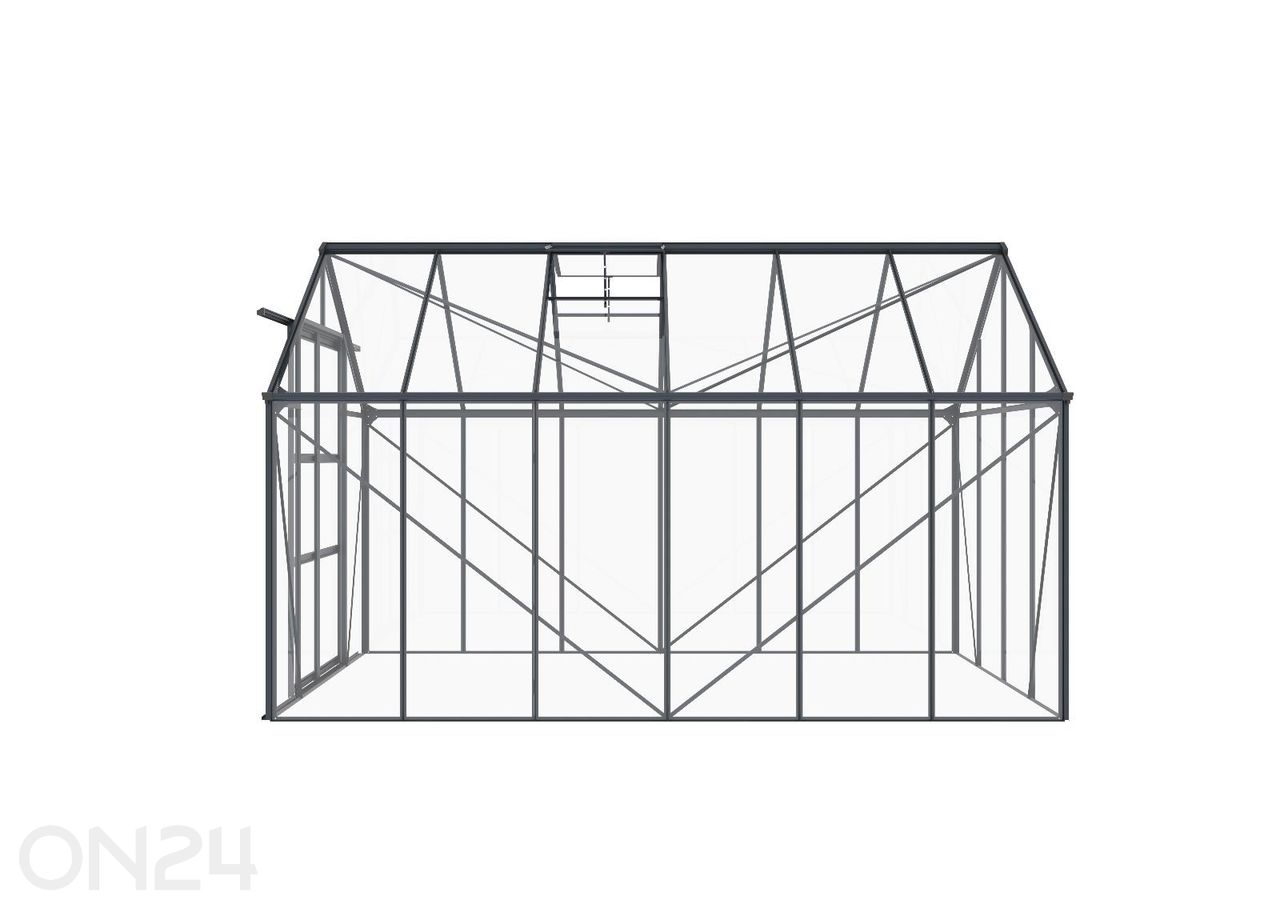 Стеклянная теплица Elegant 8,94 м², серая увеличить