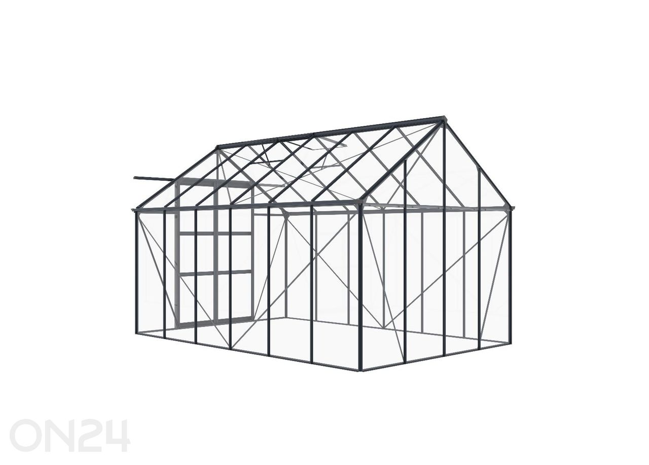 Стеклянная теплица Elegant 8,94 м², серая увеличить