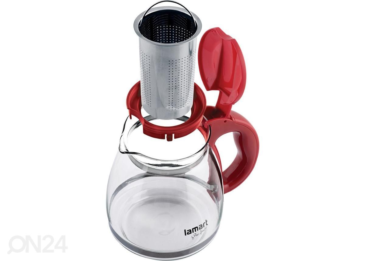 Стеклянный кувшин с ситечком для чая 1,5 л Lamart LT7074 увеличить