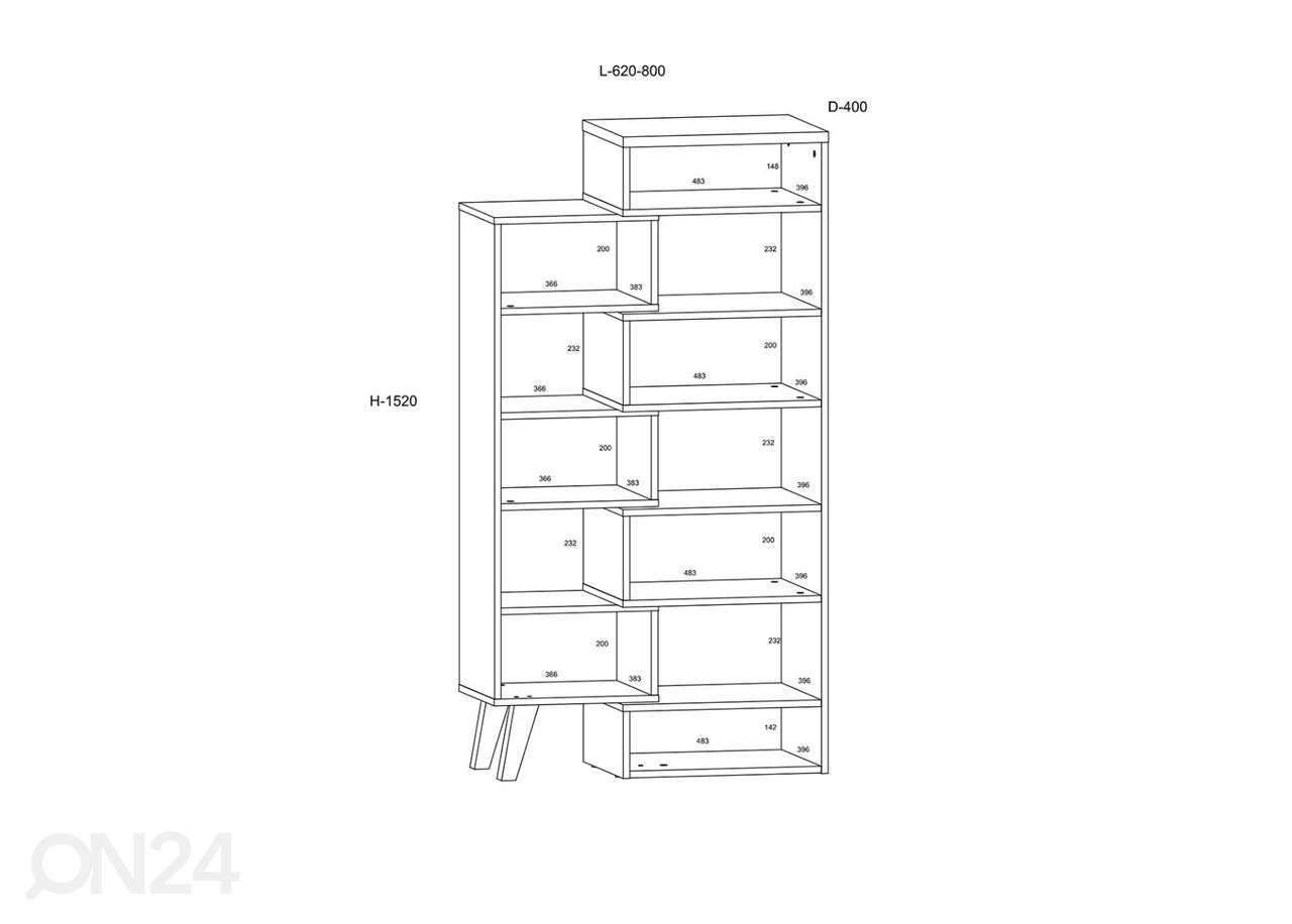 Стеллаж Clon 62 cm увеличить