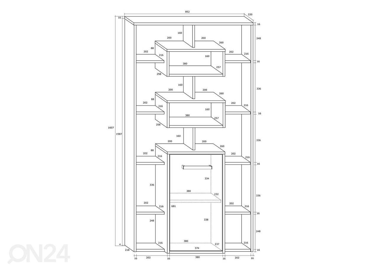 Стеллаж Macroom 85 cm увеличить