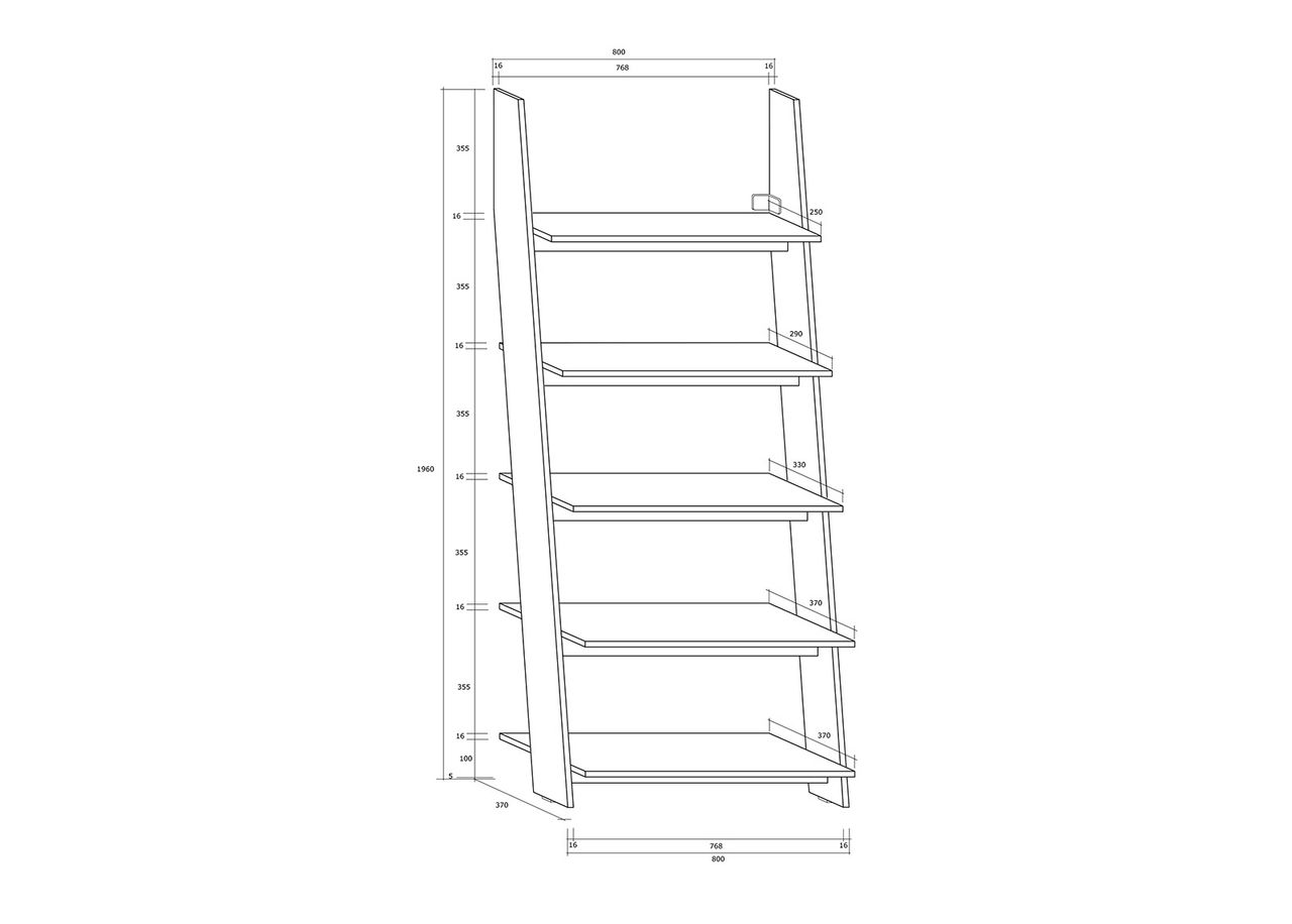 Стеллаж Mallow 80 cm увеличить