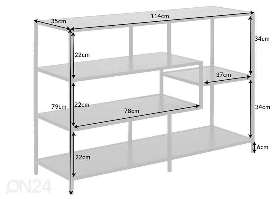 Стеллаж Slim Line 114 см увеличить