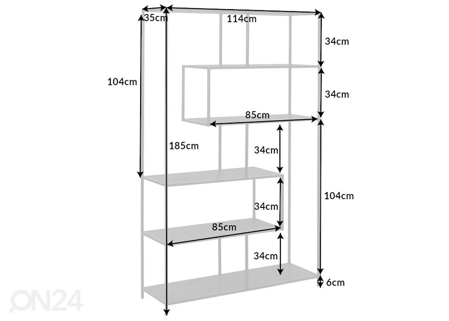 Стеллаж Slim Line 114 см увеличить