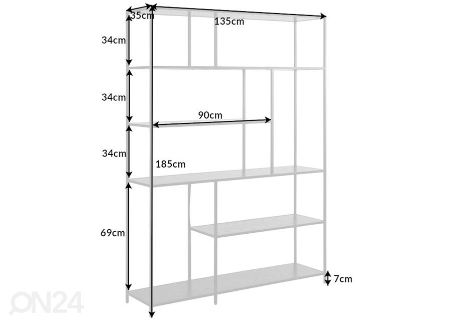 Стеллаж Slim Line 135 см увеличить