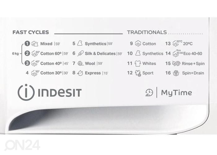 Стиральная машина Indesit MTWSE61252WKEE увеличить