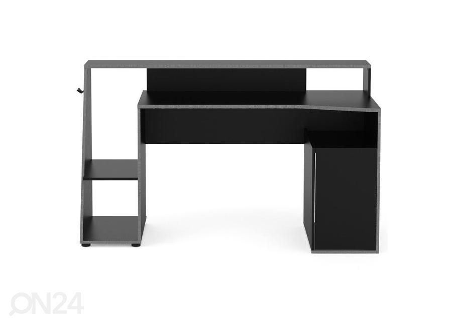 Стол письменный/игровой Tedy 67x158 чёрный/серый увеличить