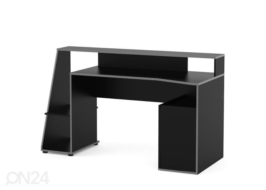 Стол письменный/игровой Tedy 67x158 чёрный/серый увеличить