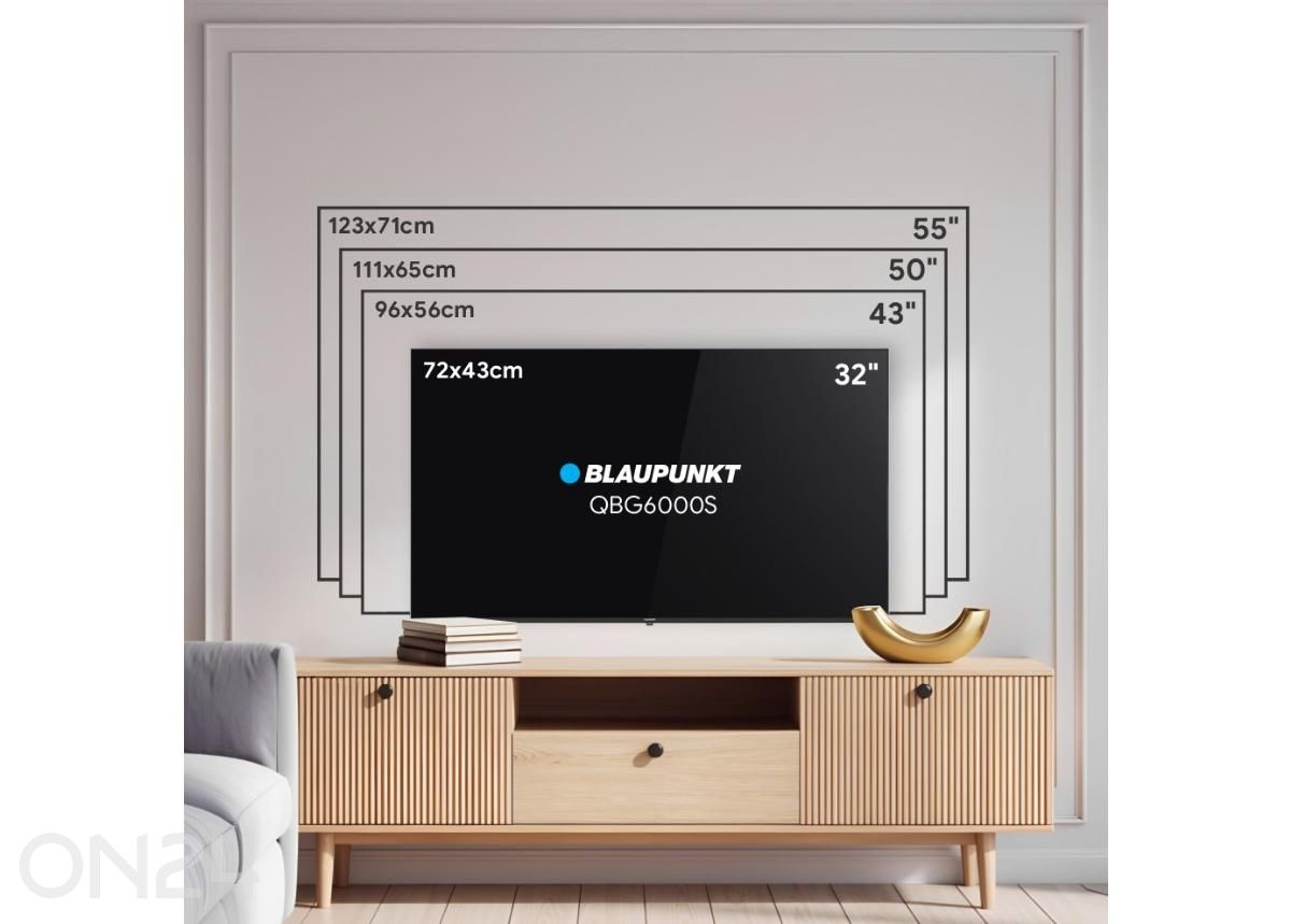 Телевизор Blaupunkt 32" (81 см) QLED Full HD Google TV увеличить