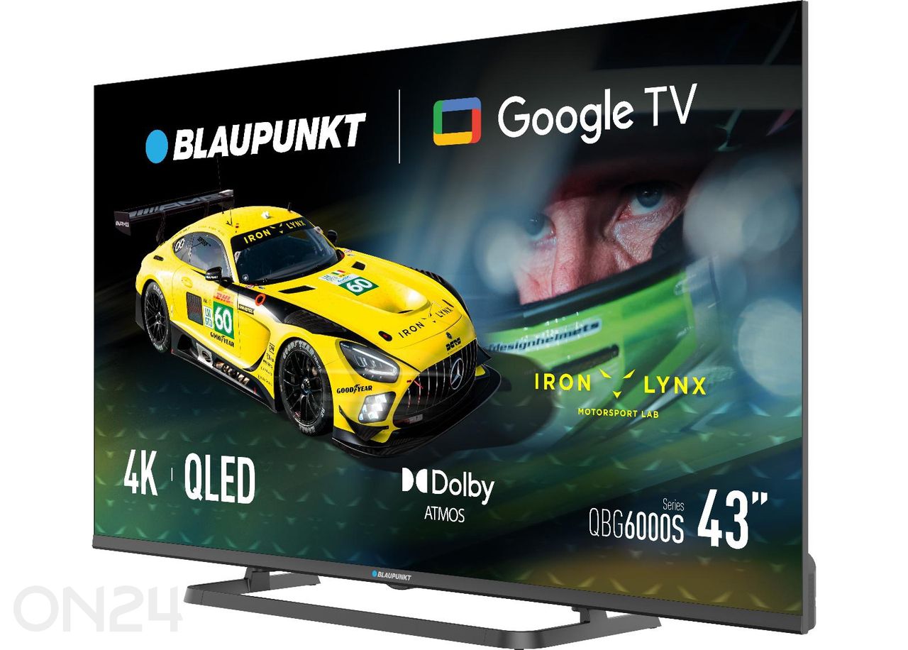 Телевизор Blaupunkt 43" (108 см) QLED 4K Ultra HD Google TV, Dolby Vision, Dolby Atmos увеличить