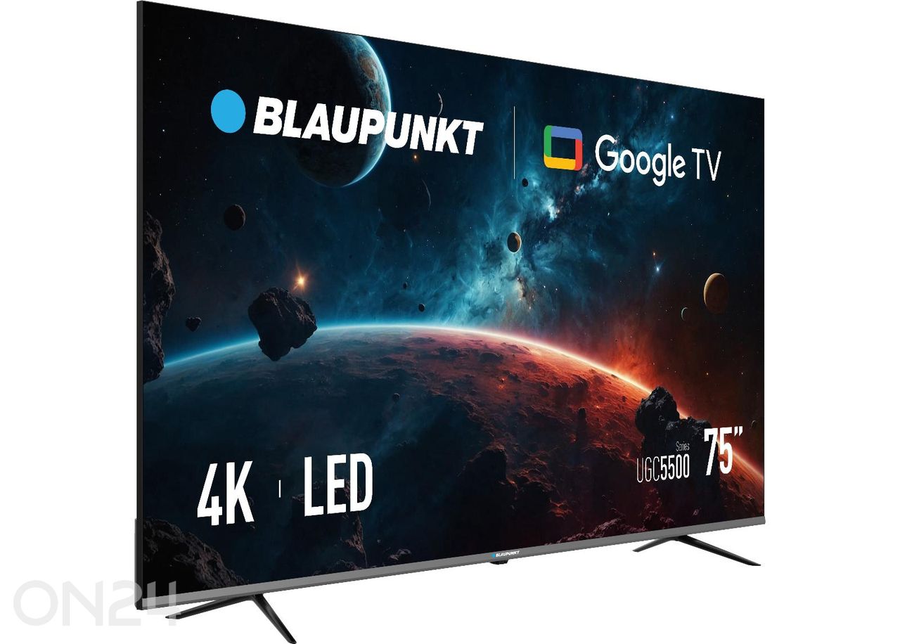 Телевизор Blaupunkt 75 дюймов (189 см) 4K Ultra HD со светодиодной подсветкой Google TV увеличить