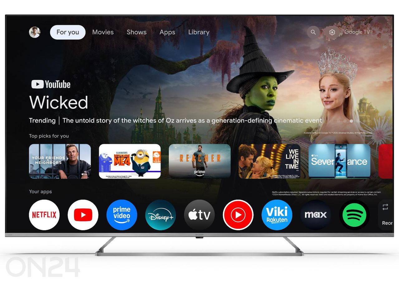 Телевизор Sharp 65" (164 см) Mini LED QLED 4K Ultra HD Google TV, Harman/Kardon, DolbyVision, DolbyAtmos увеличить