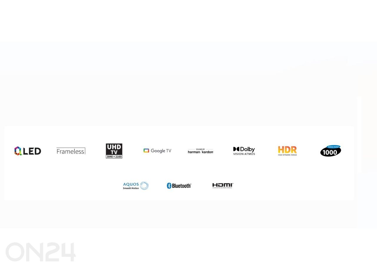Телевизор Sharp 70" (177 см) 4K Ultra HD Smart Google TV, Dolby Vision, Dolby Atmos, HARMAN/KARDON® увеличить