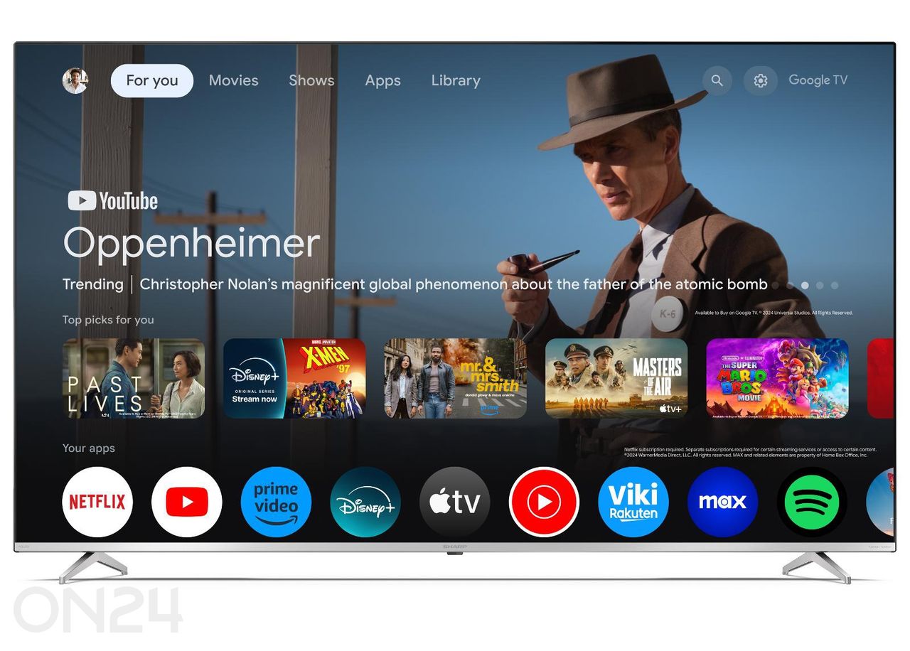 Телевизор Sharp 70" (177 см) 4K Ultra HD Smart Google TV, Dolby Vision, Dolby Atmos, HARMAN/KARDON® увеличить