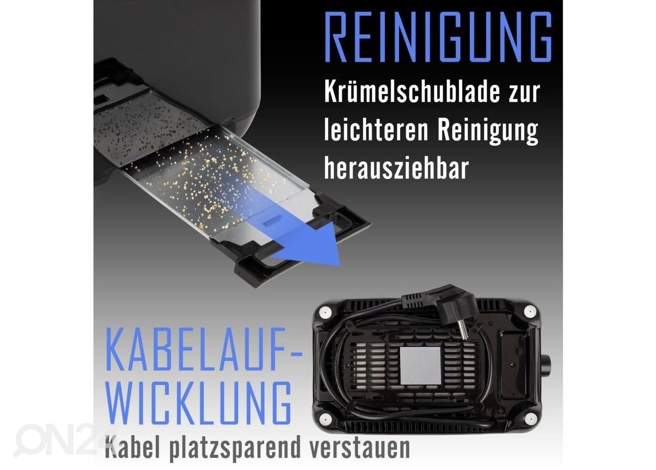 Тостер Clatronic TA3801B, черный увеличить