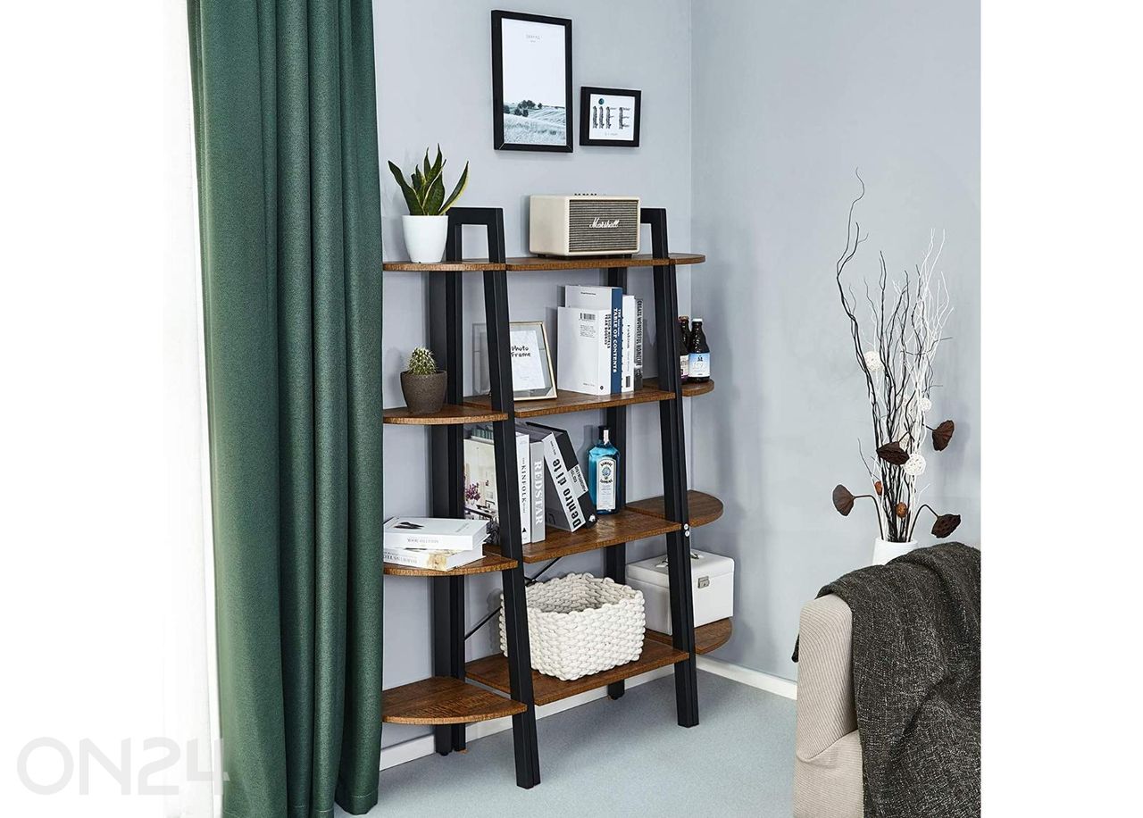 Угловая полка 125 см, коричневая увеличить