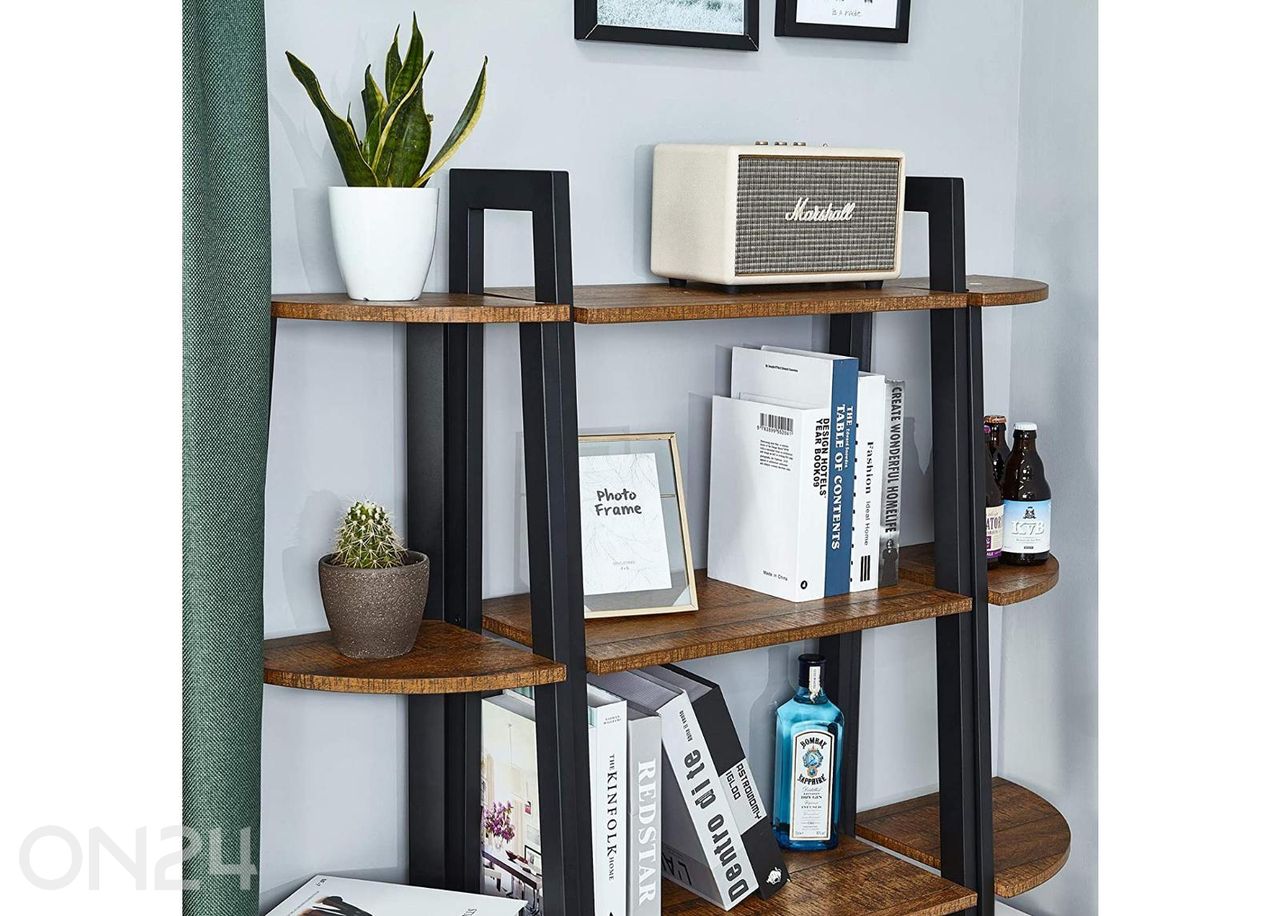 Угловая полка 125 см, коричневая увеличить