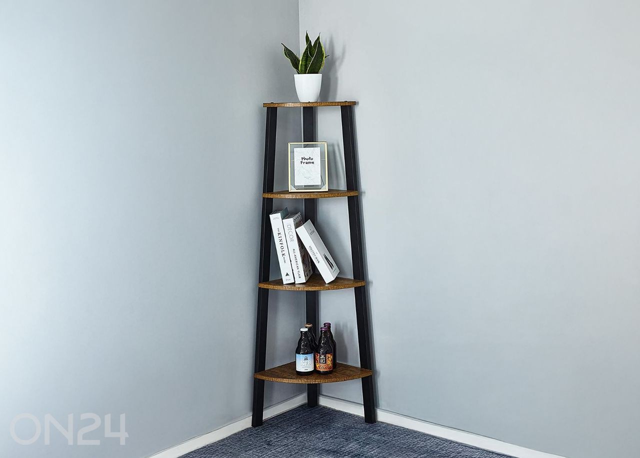 Угловая полка 125 см, коричневая увеличить