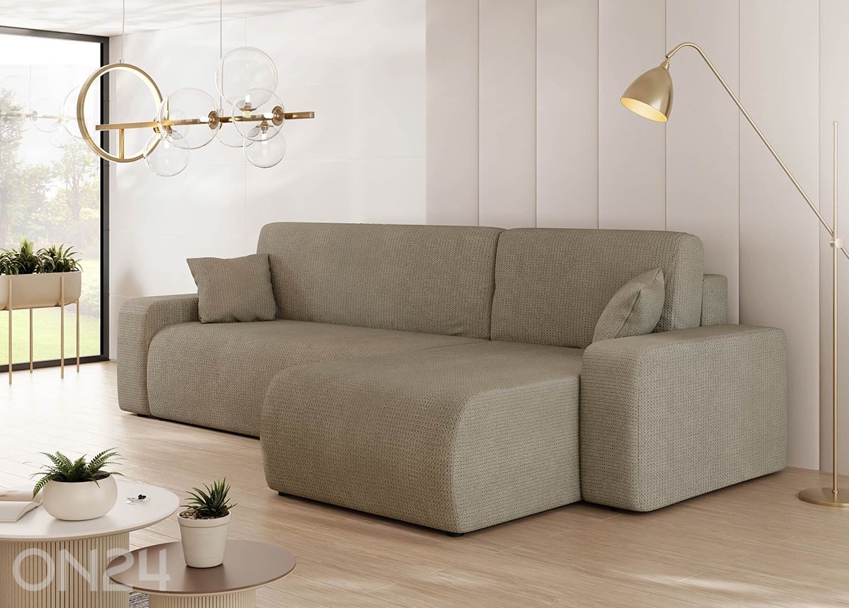 Угловой диван-кровать + пуф увеличить