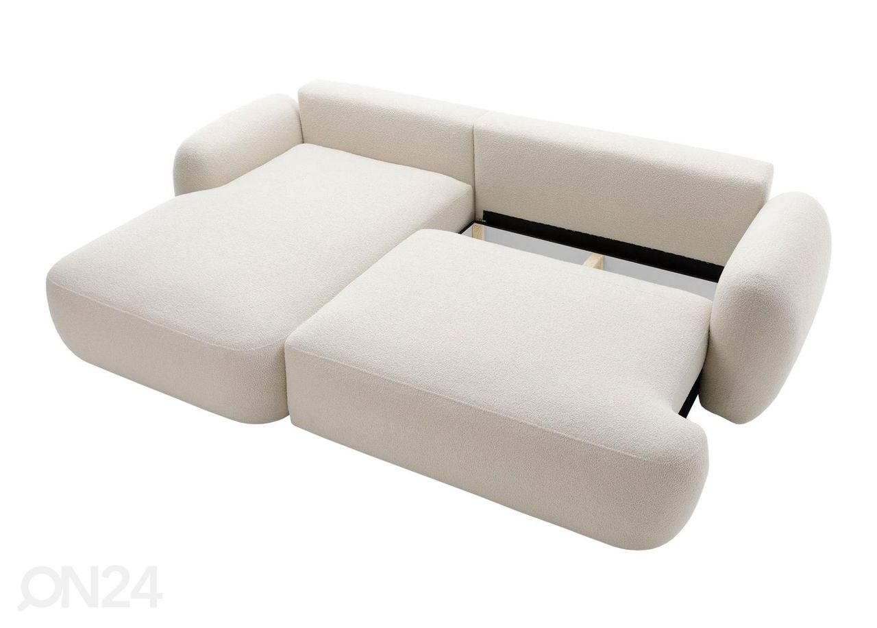 Угловой диван-кровать с ящиком для белья увеличить