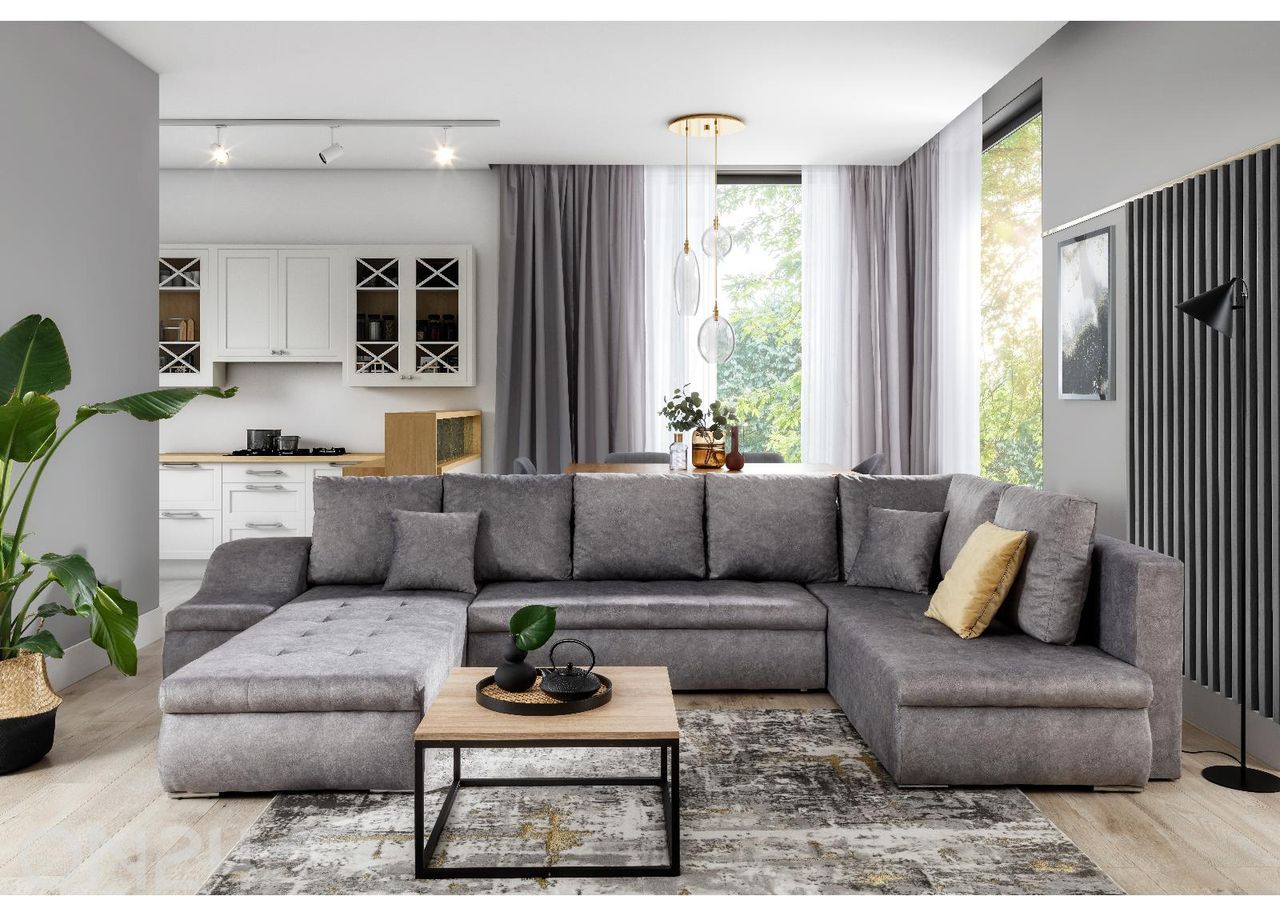 Угловой диван-кровать с ящиком Giovanni увеличить