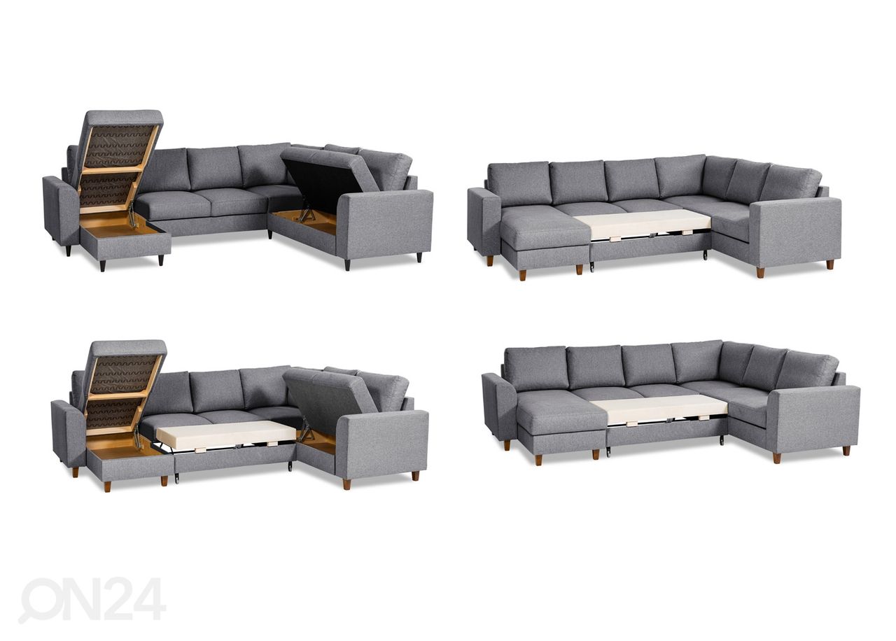 Угловой диван-кровать с ящиком Renate XL увеличить