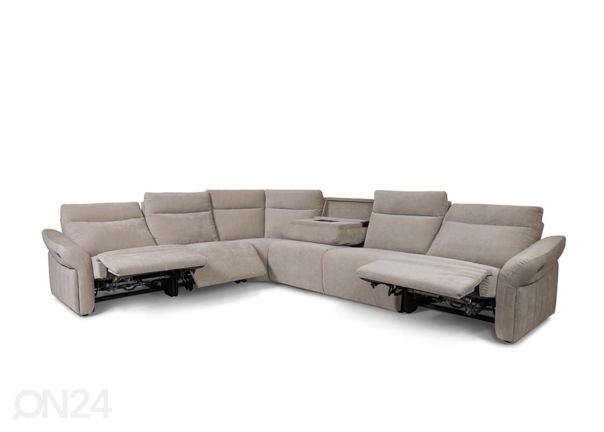 Угловой диван Hayes электрический реклайнер увеличить