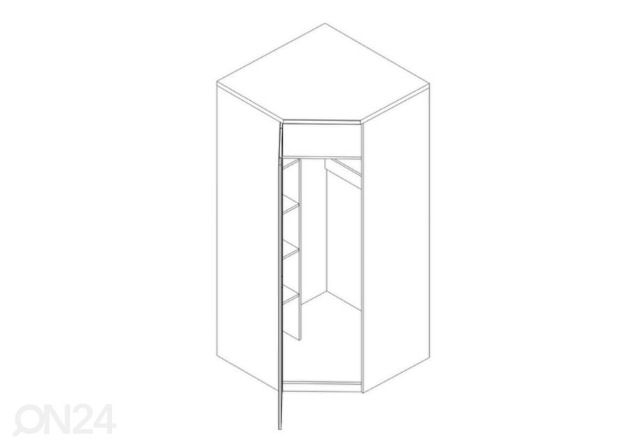 Угловой шкаф-купе Doorset увеличить