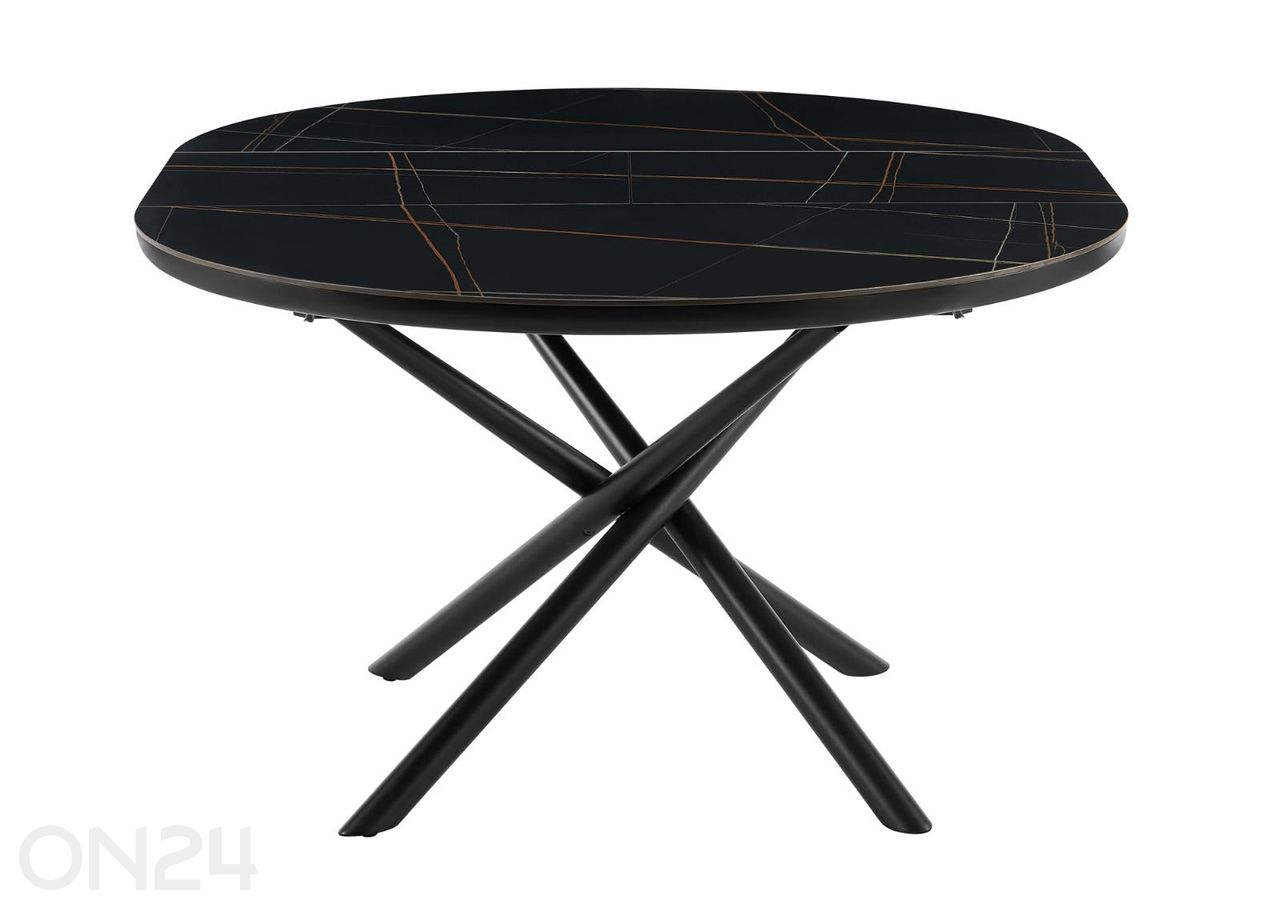 Удлиняющийся обеденный стол Ø120 см увеличить