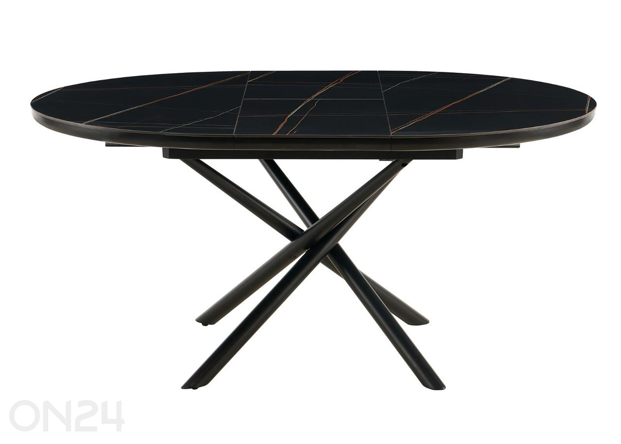 Удлиняющийся обеденный стол Ø120 см увеличить