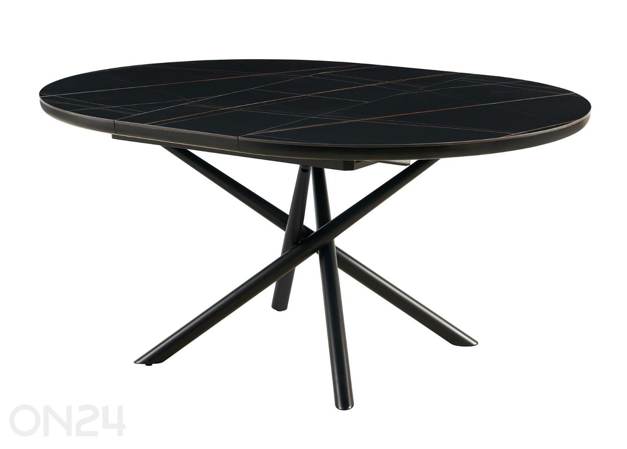 Удлиняющийся обеденный стол Ø120 см увеличить