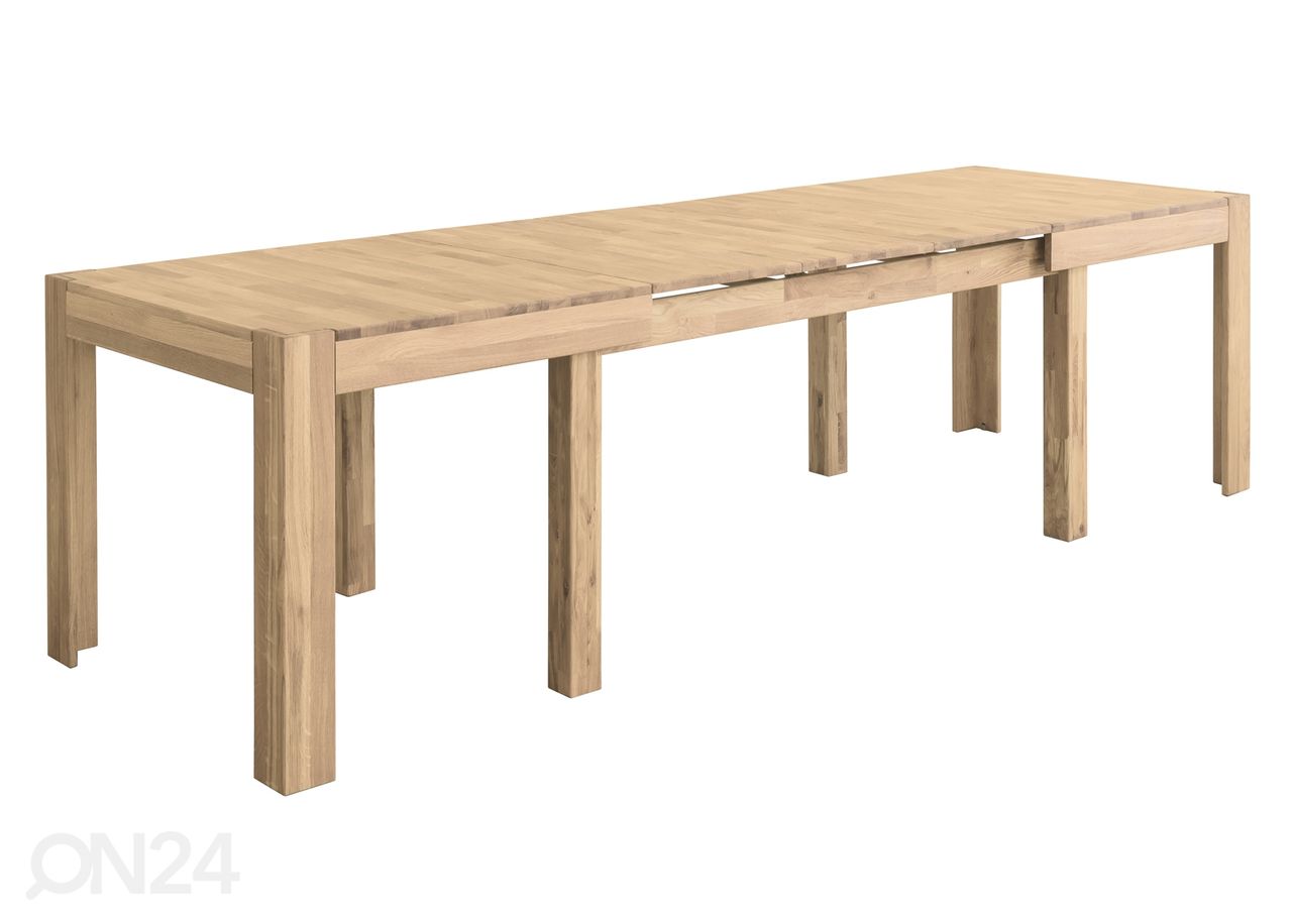 Удлиняющийся обеденный стол из дуба 160-280x90 cm, белое масло увеличить