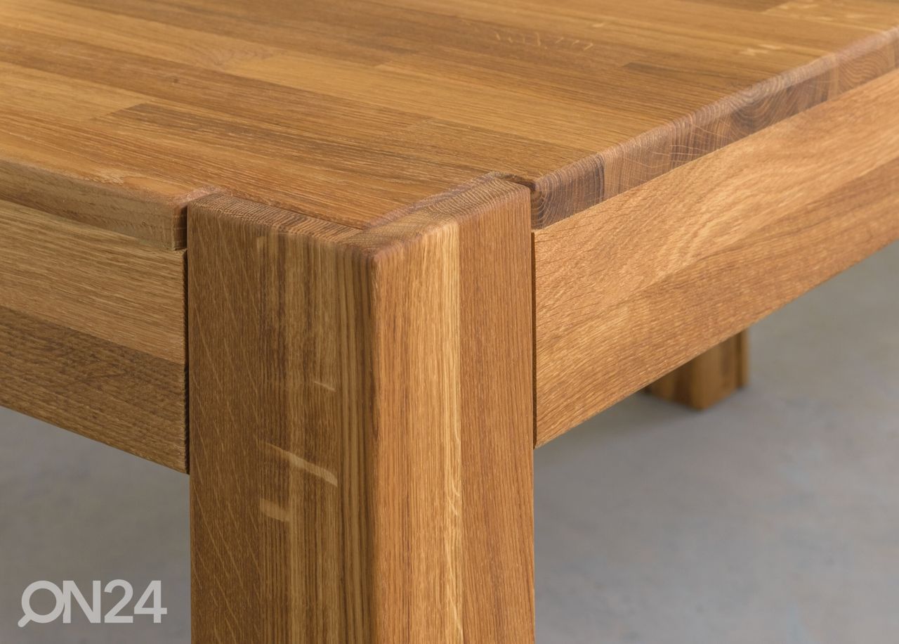Удлиняющийся обеденный стол из дуба XL 160-280x90 cm увеличить