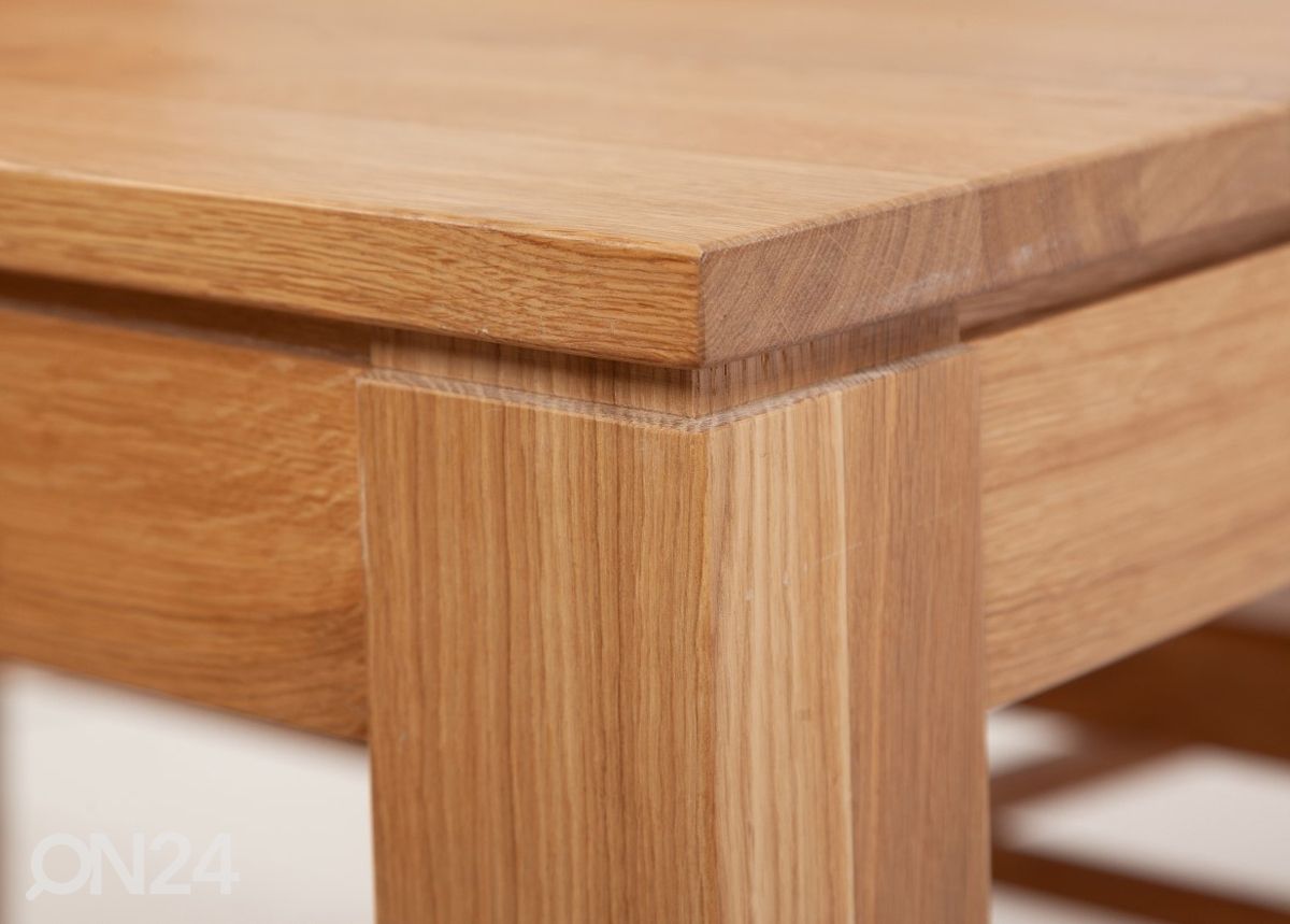 Удлиняющийся обеденный стол из массива дуба London 140-190x90 cm увеличить