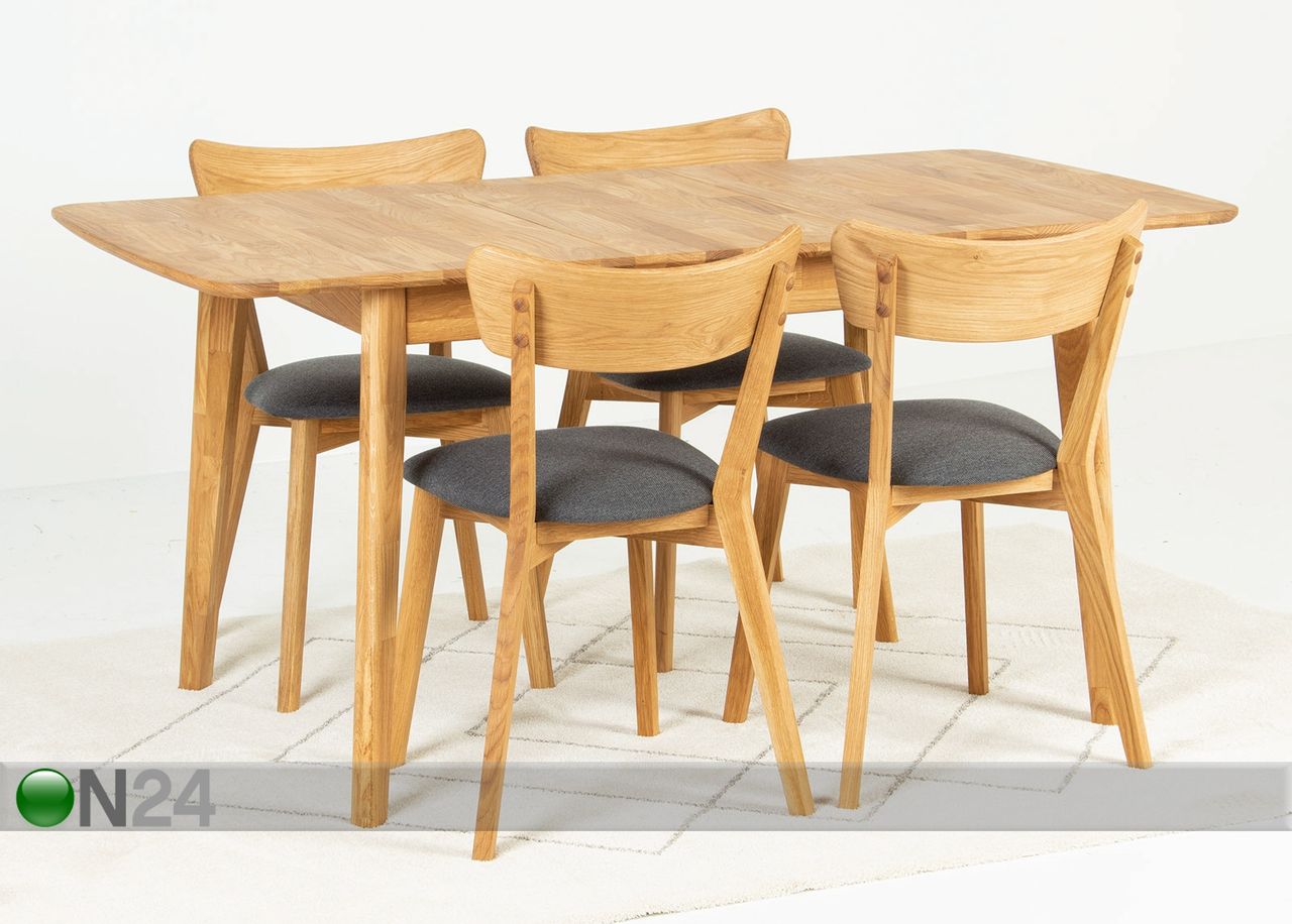 Удлиняющийся обеденный стол 120-160x80 cm увеличить