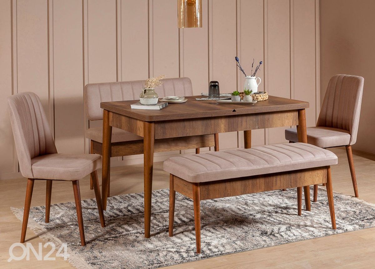 Удлиняющийся обеденный стол 130/165x80 cm увеличить