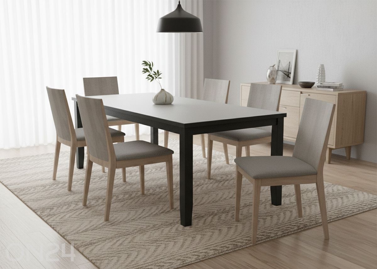 Удлиняющийся обеденный стол 140-180x80 см увеличить