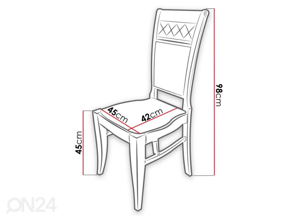 Удлиняющийся обеденный стол 150x150-200 cm + 8 стульев увеличить