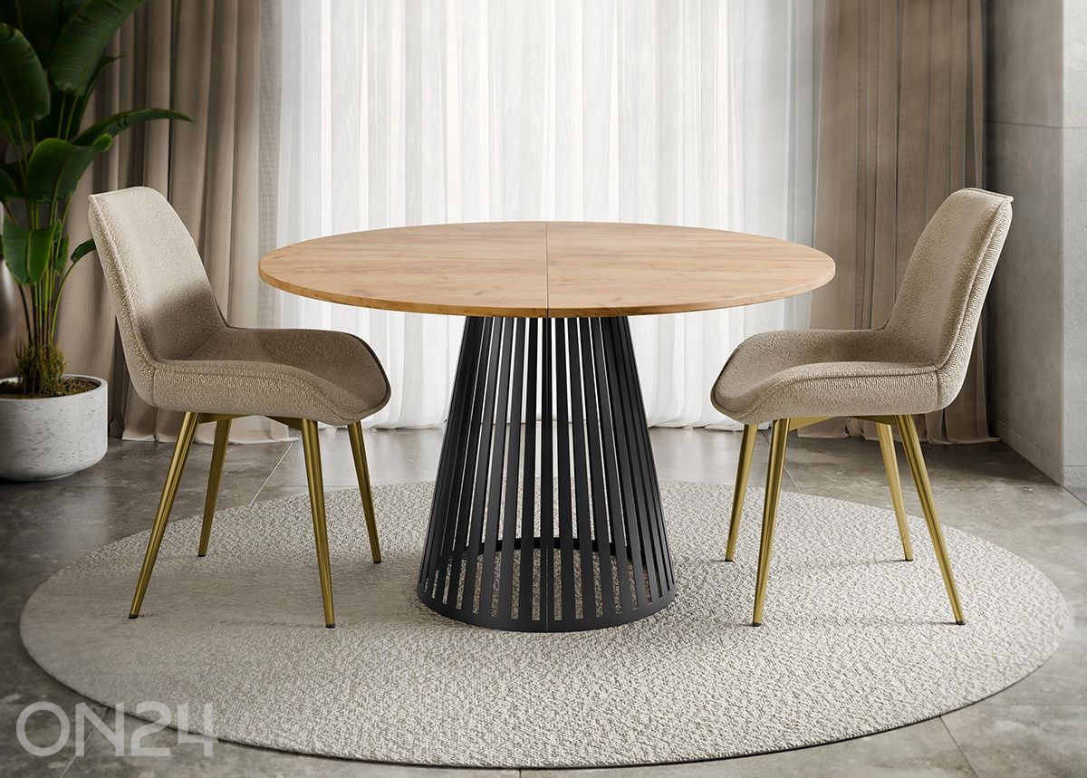 Удлиняющийся обеденный стол Cone 100x100/176 см увеличить