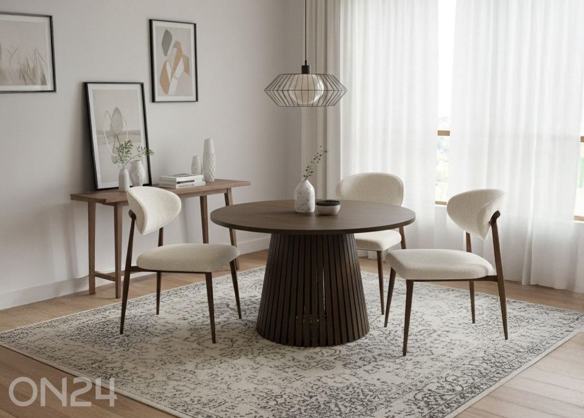 Удлиняющийся обеденный стол Cristelle 120x120/220 см увеличить