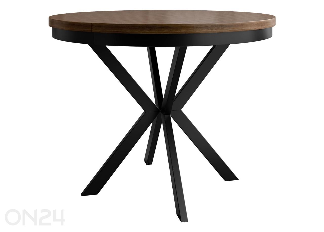 Удлиняющийся обеденный стол Edder 120x120/196 см увеличить