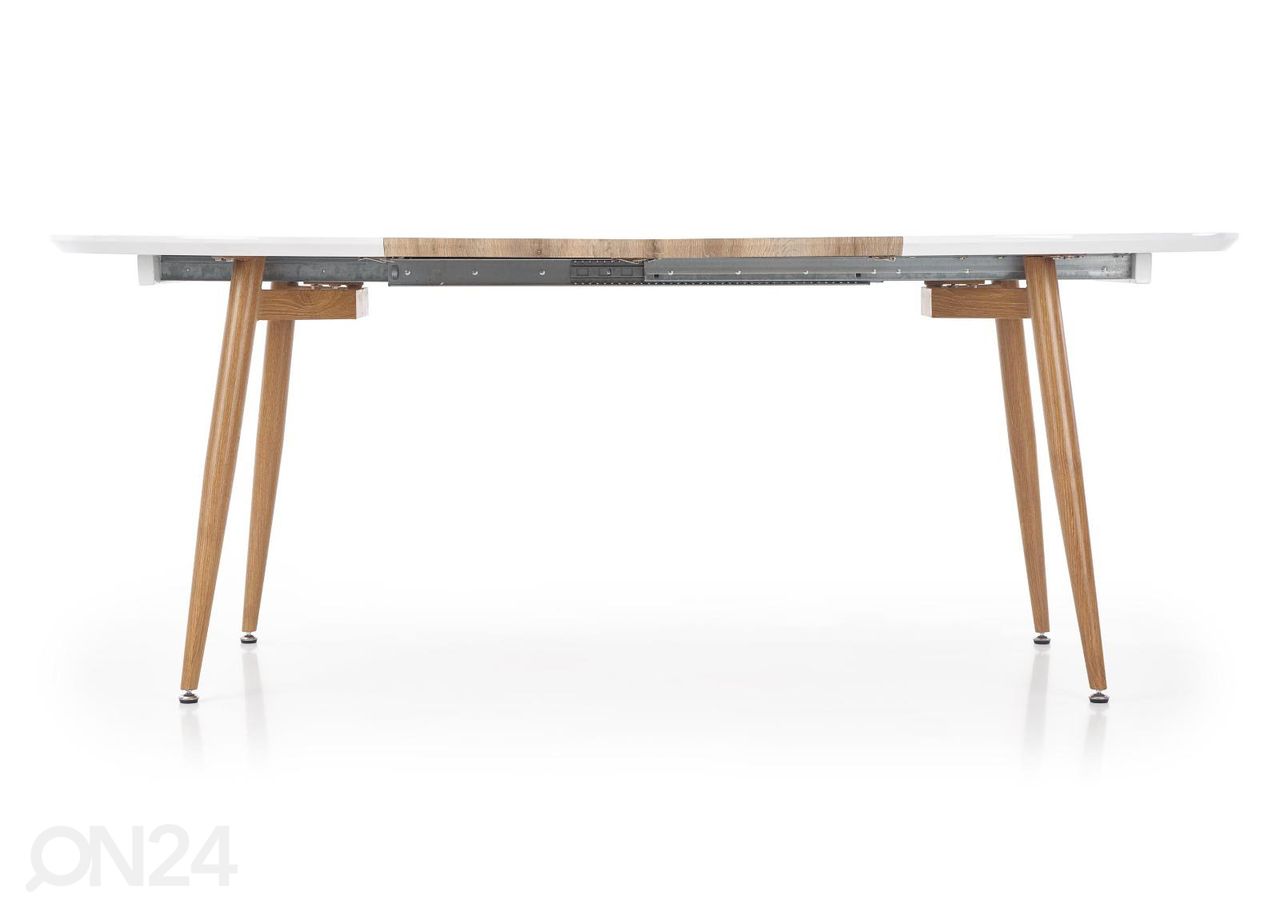 Удлиняющийся обеденный стол Edward 100x120/200 см увеличить