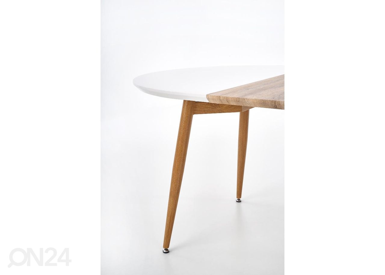 Удлиняющийся обеденный стол Edward 100x120/200 см увеличить