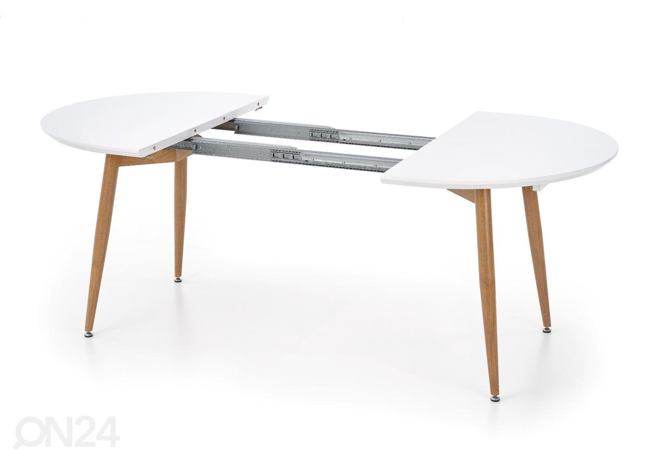 Удлиняющийся обеденный стол Edward 100x120/200 см увеличить