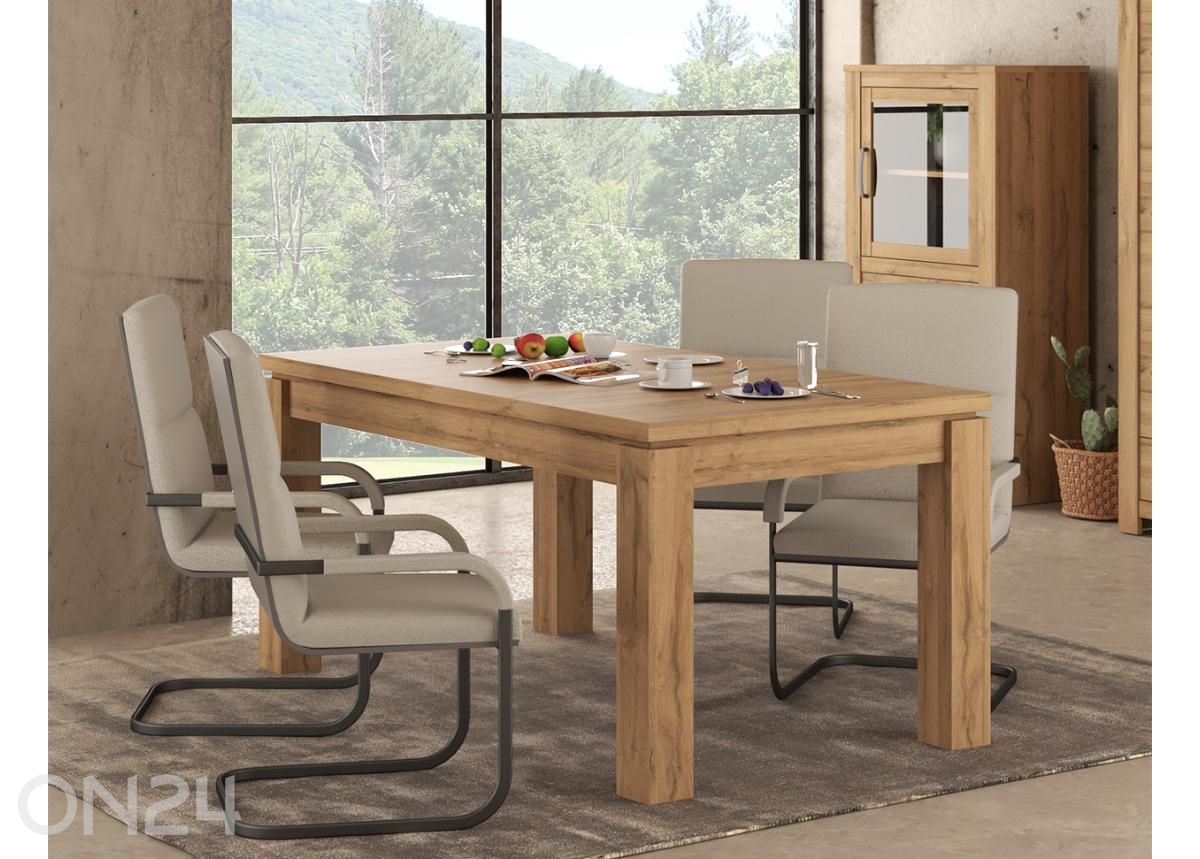 Удлиняющийся обеденный стол Havanna 90x160/206 см увеличить