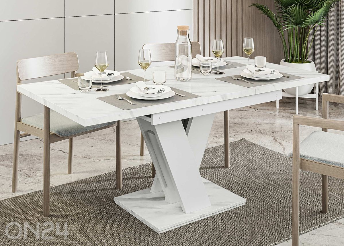 Удлиняющийся обеденный стол Mas 80x120/160 см увеличить