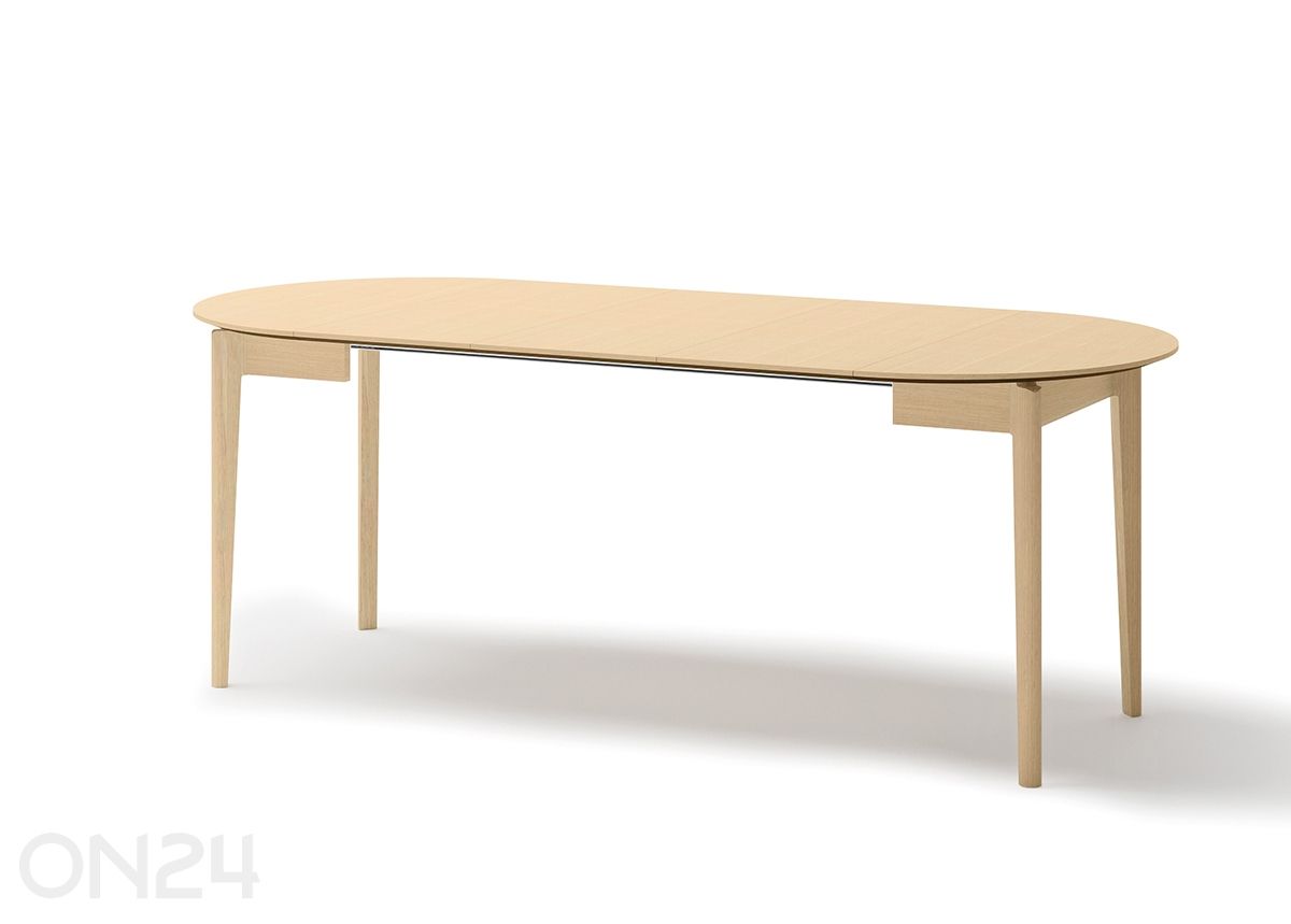 Удлиняющийся обеденный стол Plot Ø 90x90/210 см увеличить