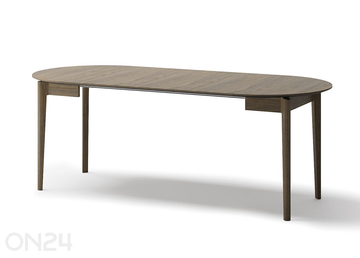 Удлиняющийся обеденный стол Plot Ø 90x90/210 см увеличить