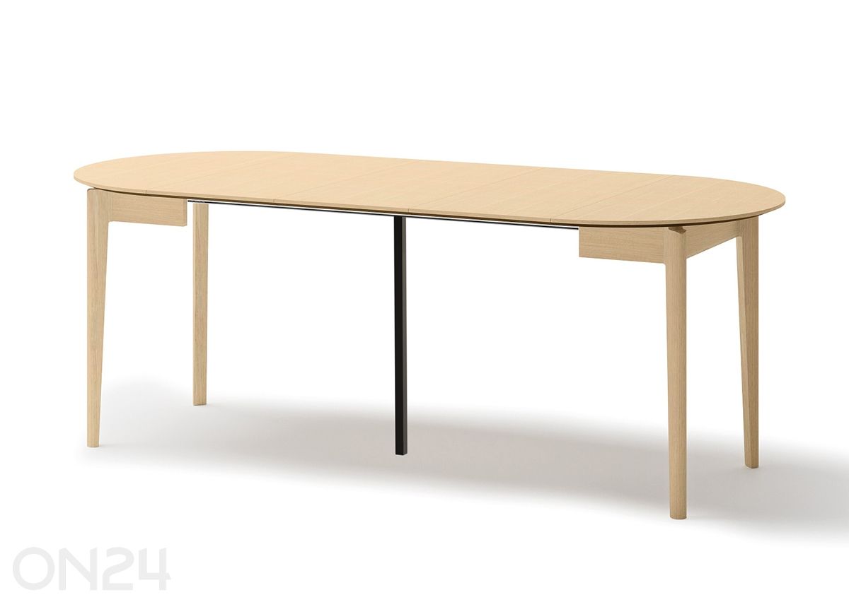 Удлиняющийся обеденный стол Plot Ø 90x90/210 см увеличить